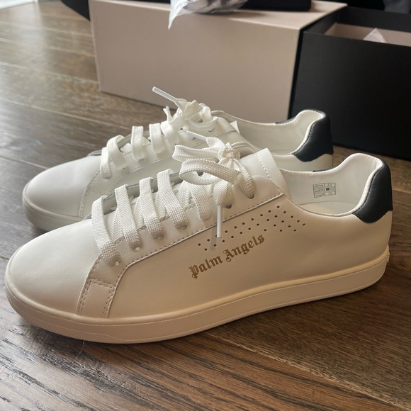 PALM ANGELS Unisex Palm One Leather Sneakers - Picture 5 of 11
